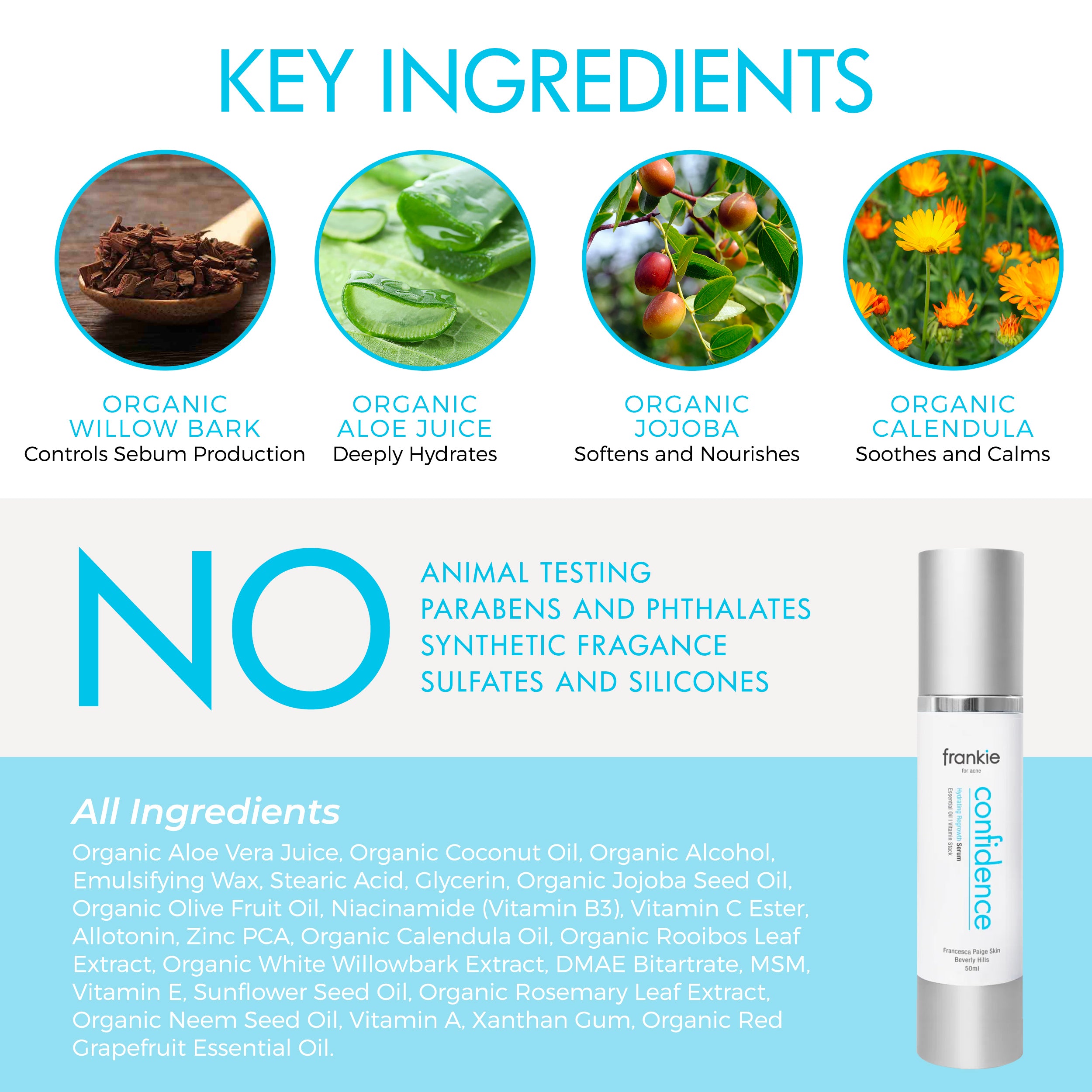 Confidence Cream Serum | Lightweight Acne Moisturizer | fp Skin